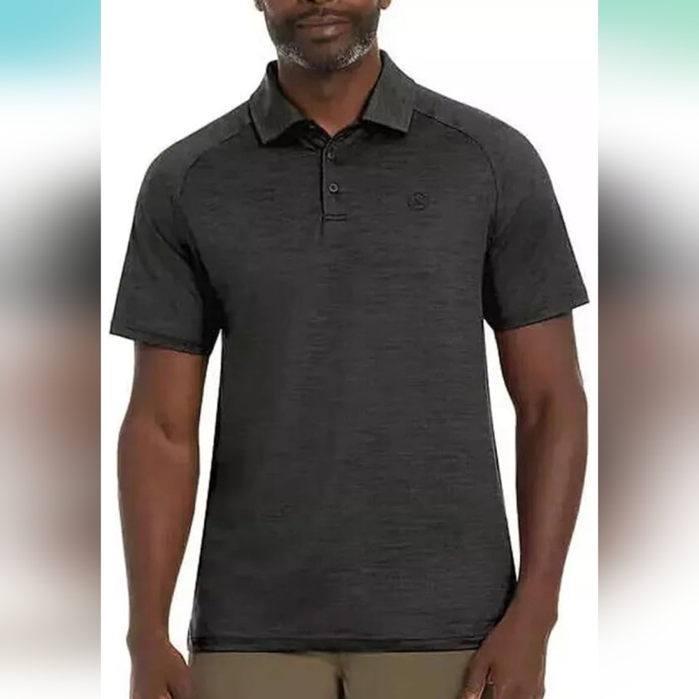 Mens Hurley XXL polo in greyish/black